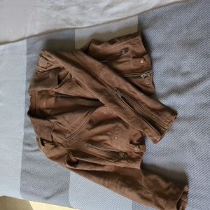 Blank NYC suede moto jacket, size XS